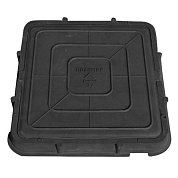 Люк полимер (легкий) квадр.&nbsp;&nbsp;685*685мм, h-60&nbsp;&nbsp;черный